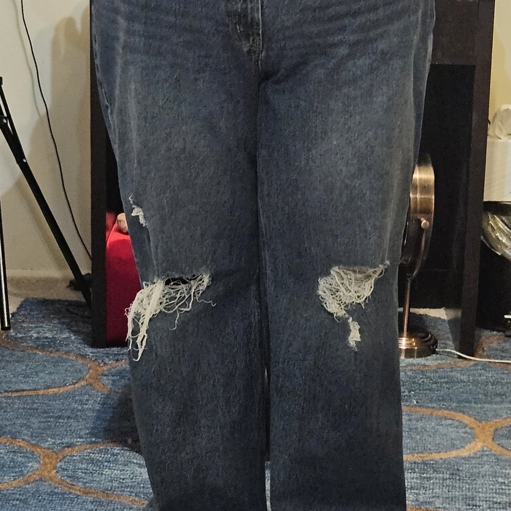 Old Navy Blue High-Rise Curvy Jeans